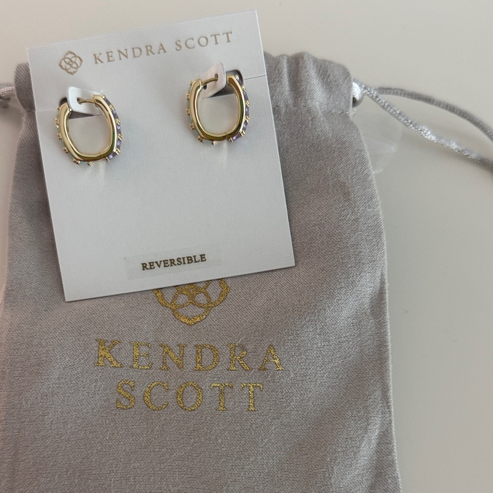Kendra Scott Gold and Silver Kids Hoop Earrings